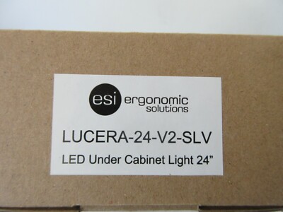 ESI LUCERA-24-V2-SLV LED UNDER CABINET LIGHT 24'' ERGONOMIC SOLUTIONS New in box