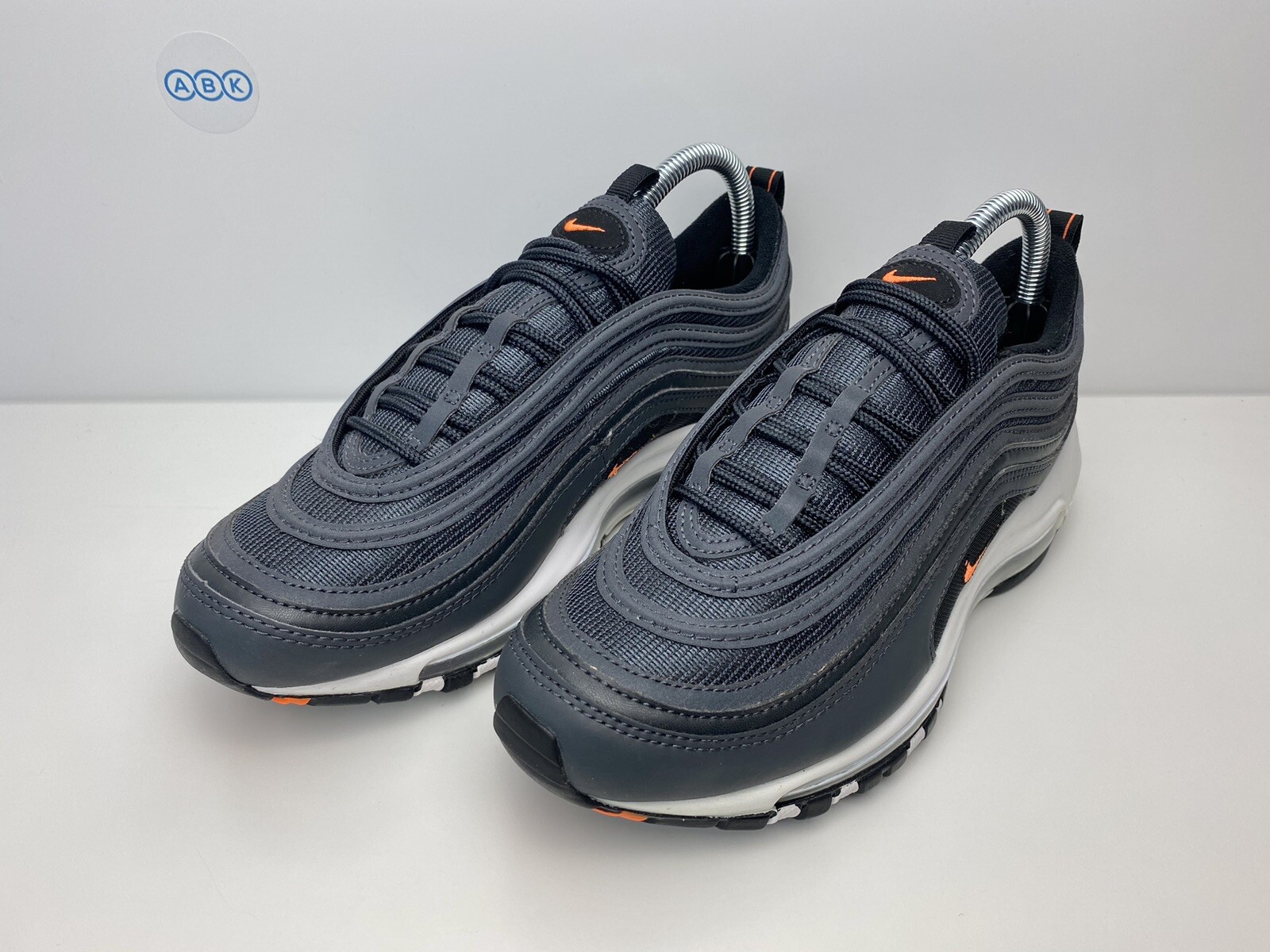 Nike Air Max 97 Black Anthracite White Orange Uk Size 6 EUR
