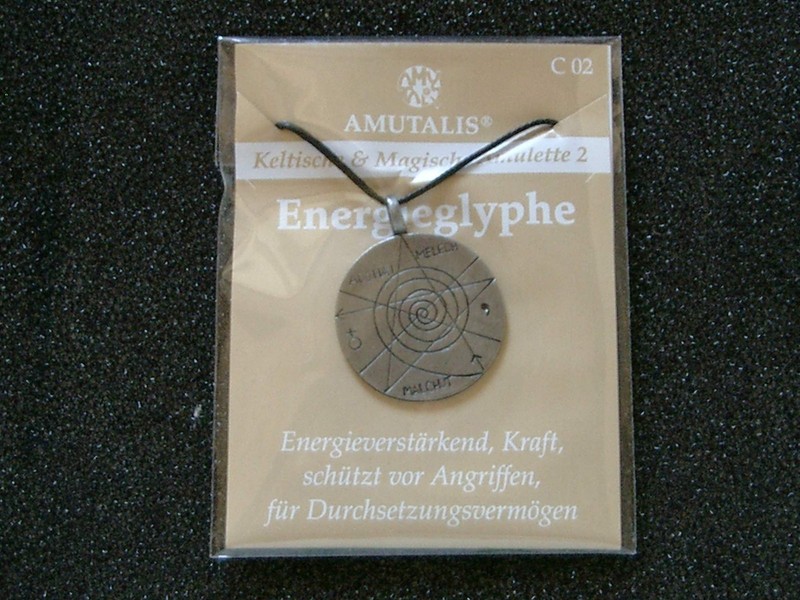 C02 / Energieglyphe Magisches Amulett , Keltik Amulette Aus Zinn 
