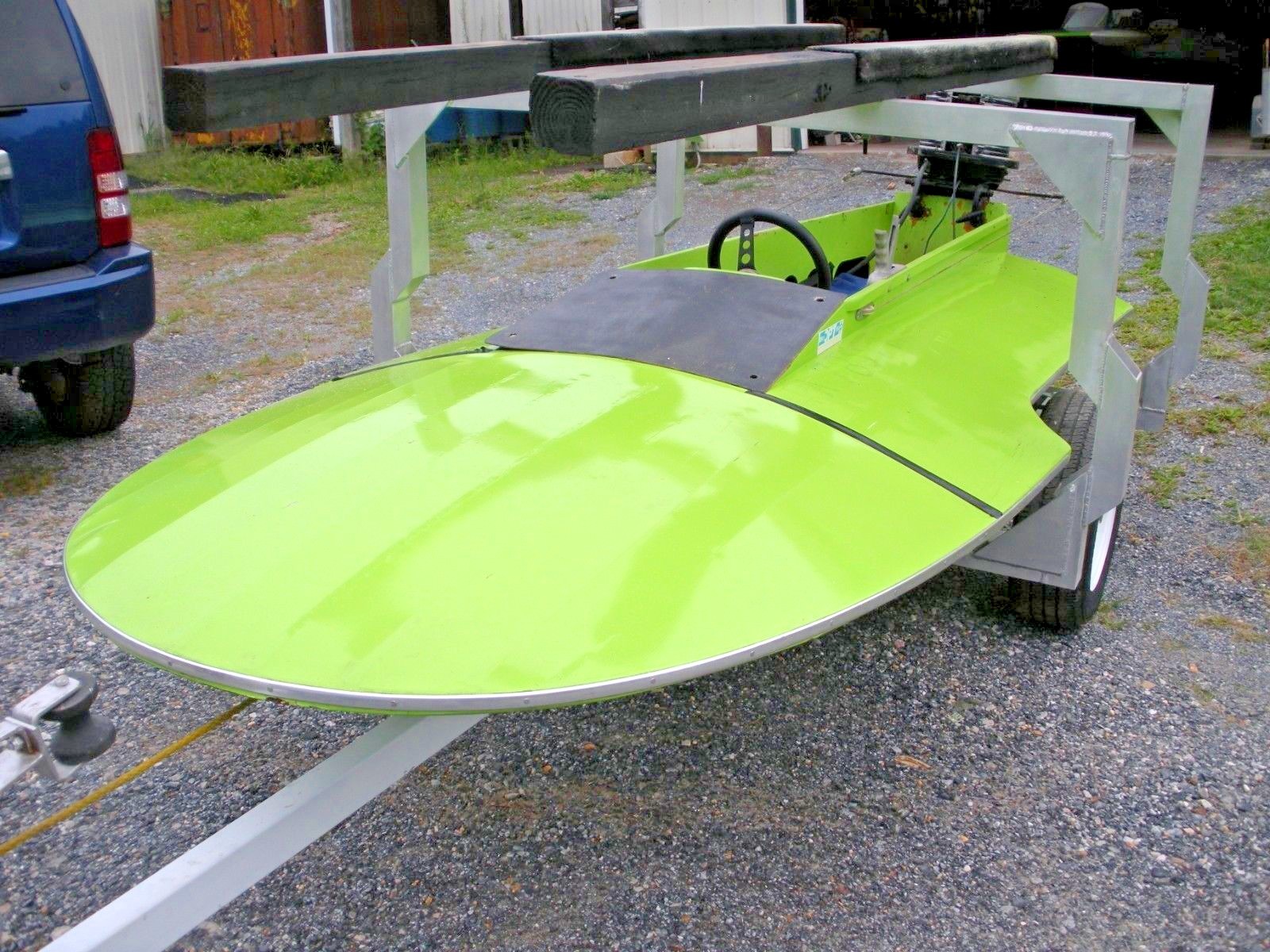 Vintage Hydroplane 10' Shovel Nose With Mercury Mark 55