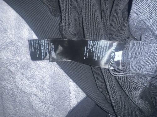Pre-owned Balenciaga Tape Type Double Front Sweatshirt In Black