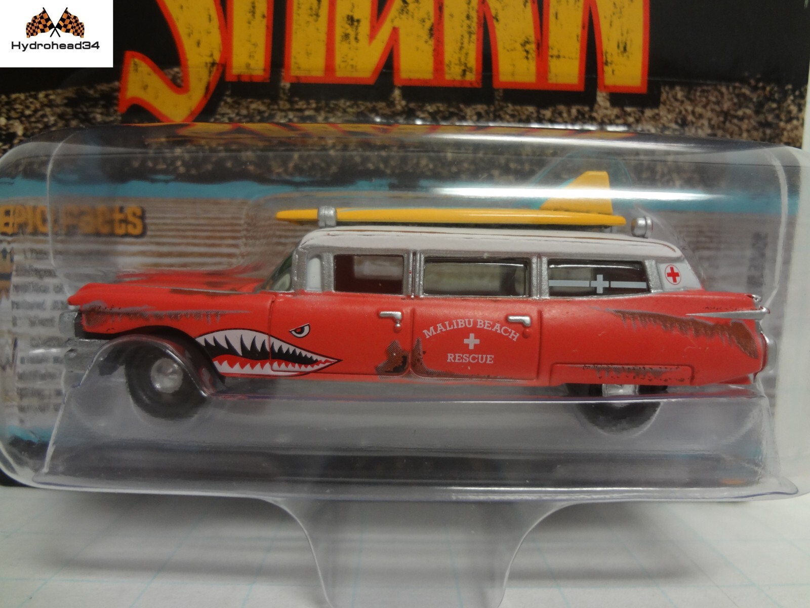 Johnny Lightning 1959 Cadillac Ambulance Surf Shark Hobby