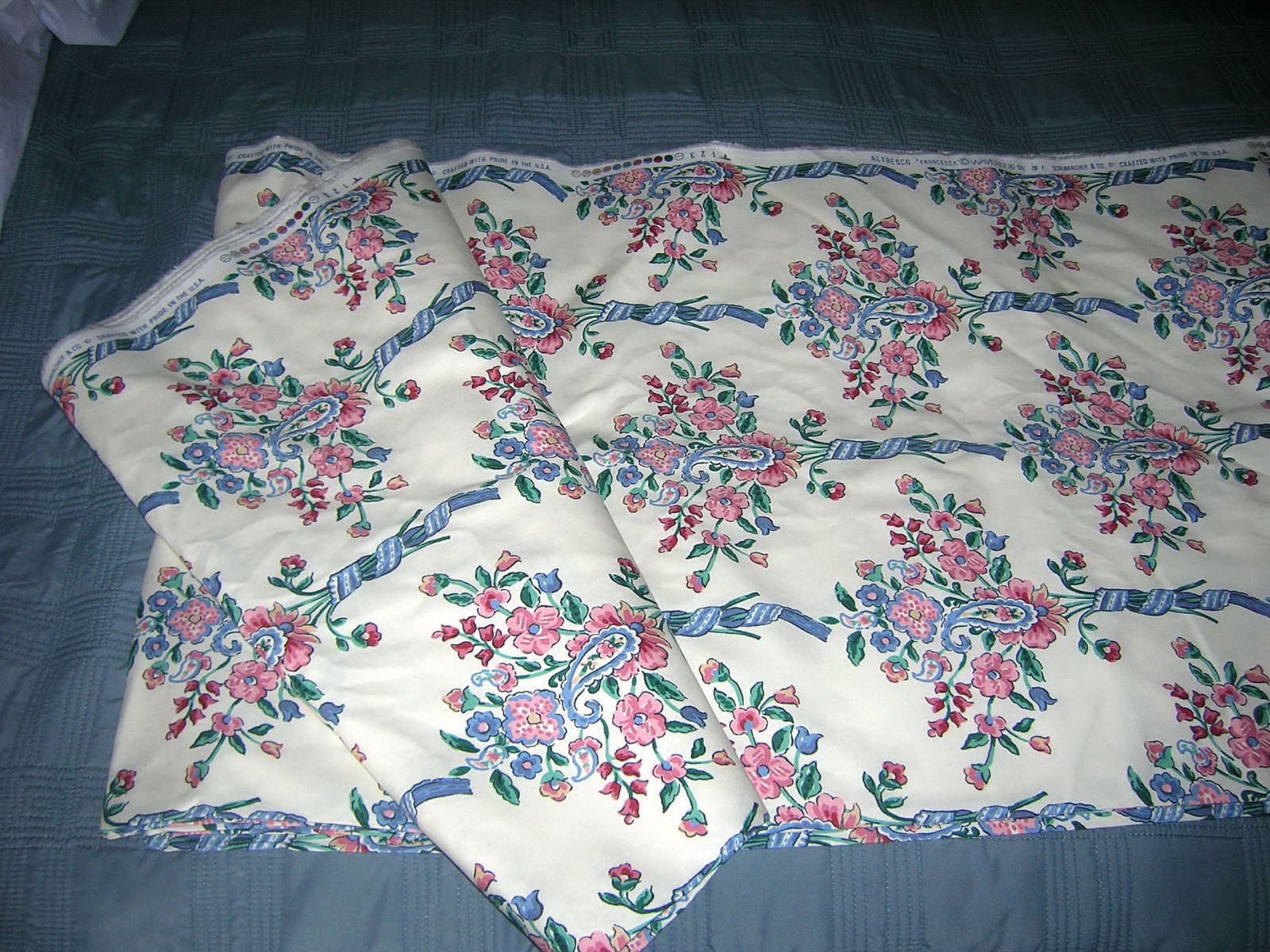 10 Yards Vintage Schumacher & Co. Waverly - Alfresco - Francesca - 100% Cotton