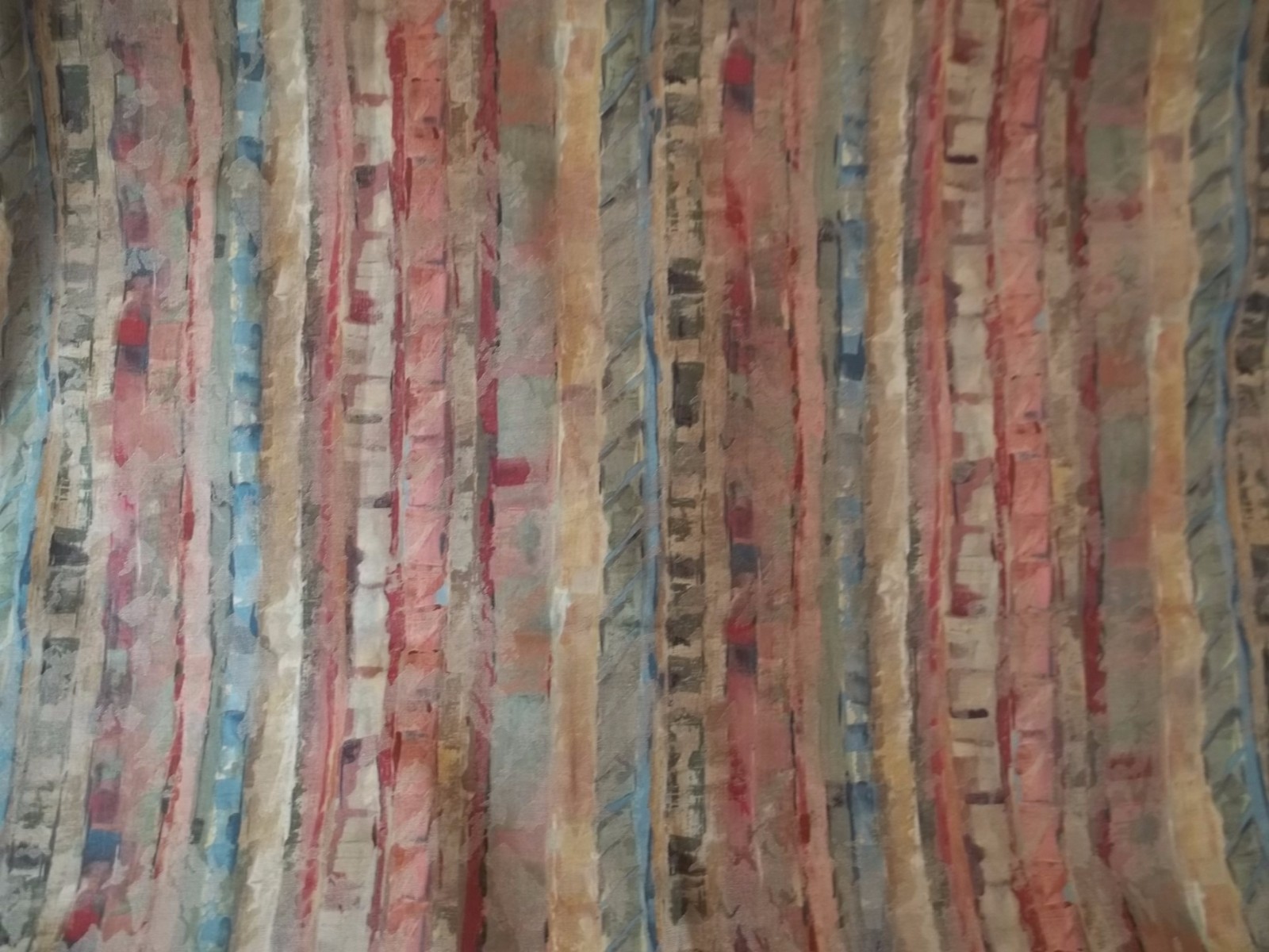 Red Green Blue Gold Tones Design Fabric 1 yard Upholstery Material MT125