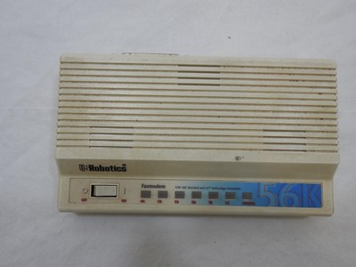 3Com U.S. Robotics 56K External Faxmodem 5686 V.90 Power Supply Serial Cable CD