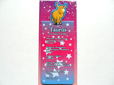 Star Signs Zodiac Magnetic BOOKMARKS Horoscopes Capricorn Virgo Scorpio Aries