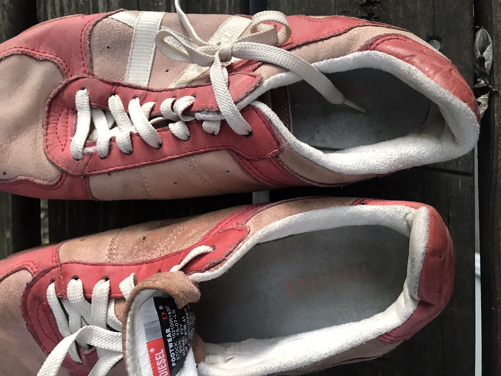 Womens DIESEL Pink Sneakers Tennis 