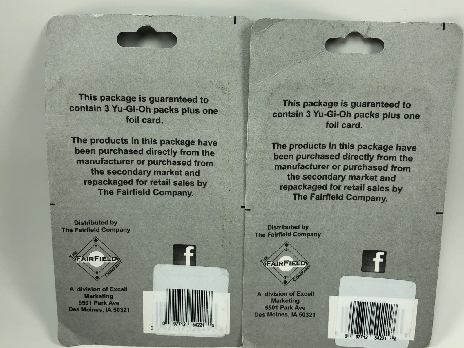 Yu-Gi-Oh Konami Lot of 2 -  3 Packs + 1 Foil Card Trading Game Cards