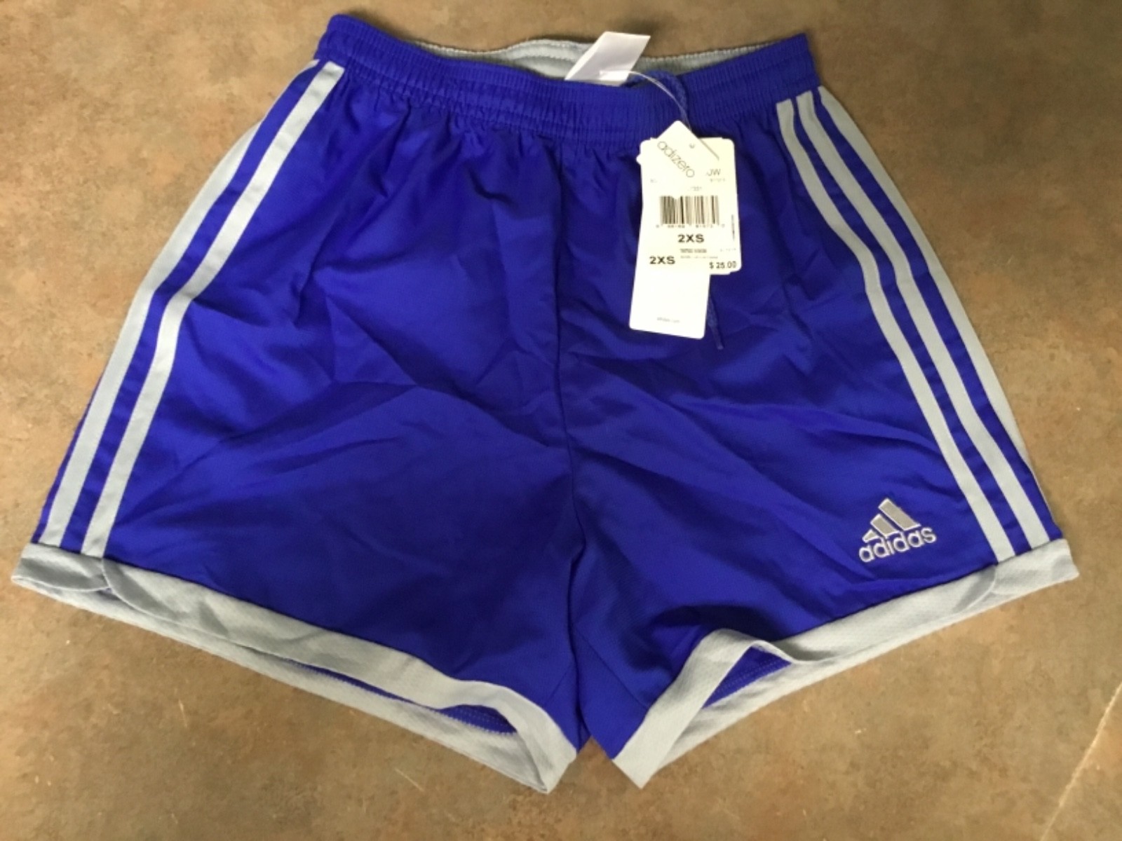 Women's Adidas ClimaCool Adizero Blue & Gray Shorts Size 2XS