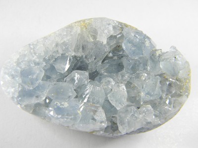 Celestite Crystal Geode Egg Mineral Specimen Madagascar 121.87 Grams