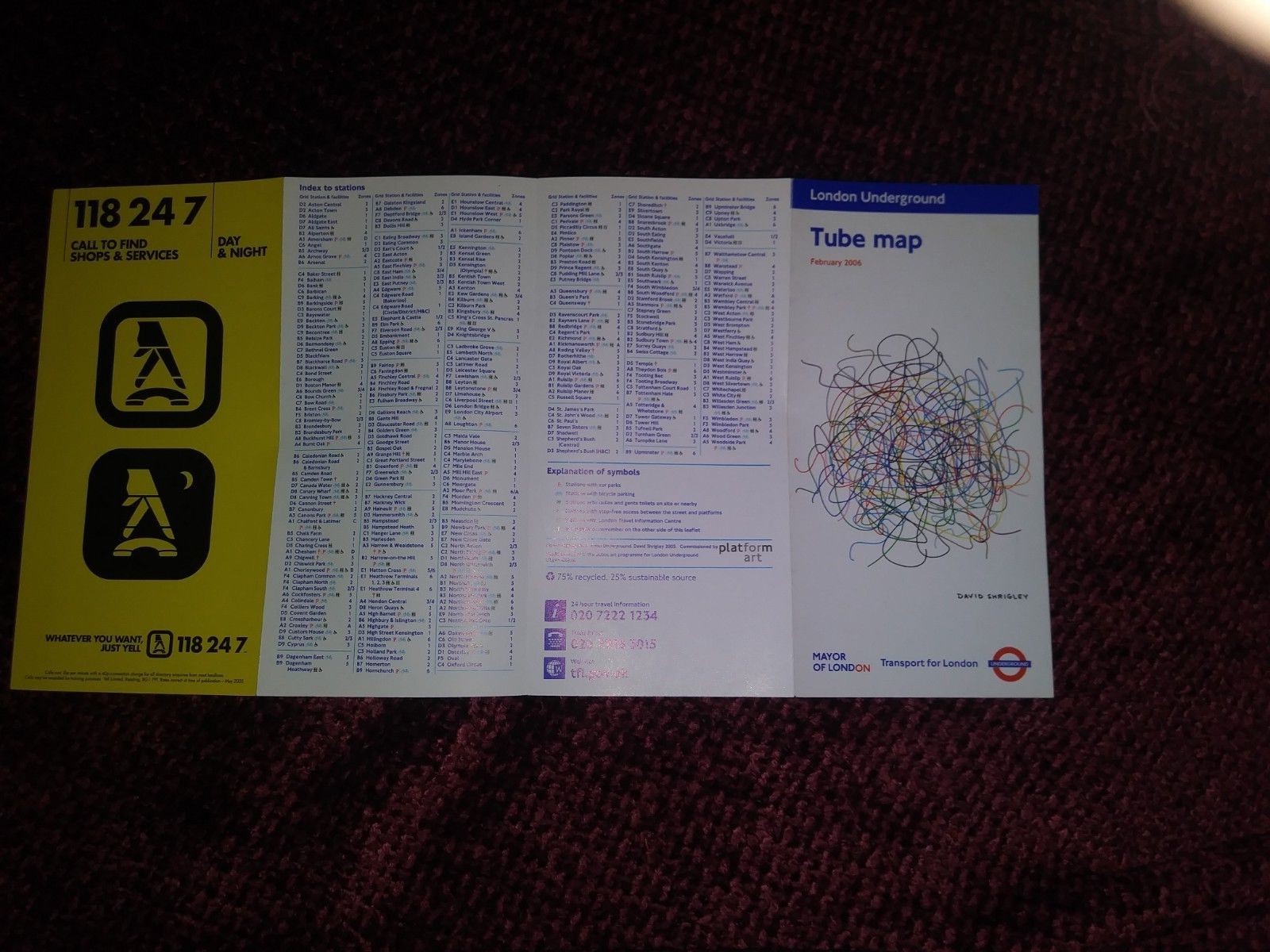 London Underground pocket map (2006)