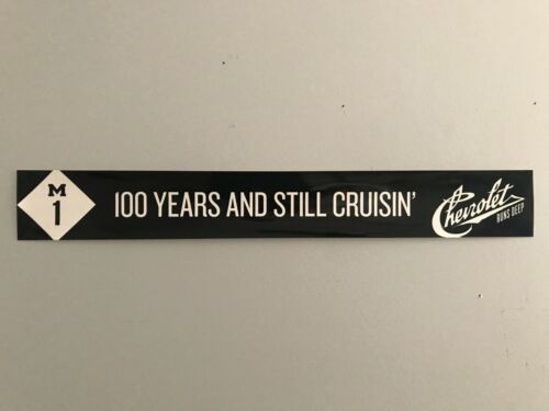 VINTAGE Woodward Dream Cruise Chevrolet 100th Anniversary Cling Banner - RARE