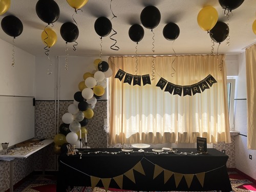 Oblique Unique Candybar Luftballon Girlande Roségold - 3 M Folien-Ballon Deko Für Hochzeit & Party