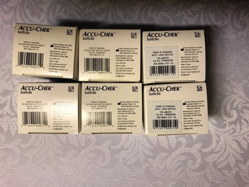 ACCU-CHEK Softclix 200 Lancets 6 Boxes of 100 Exp. 2020+