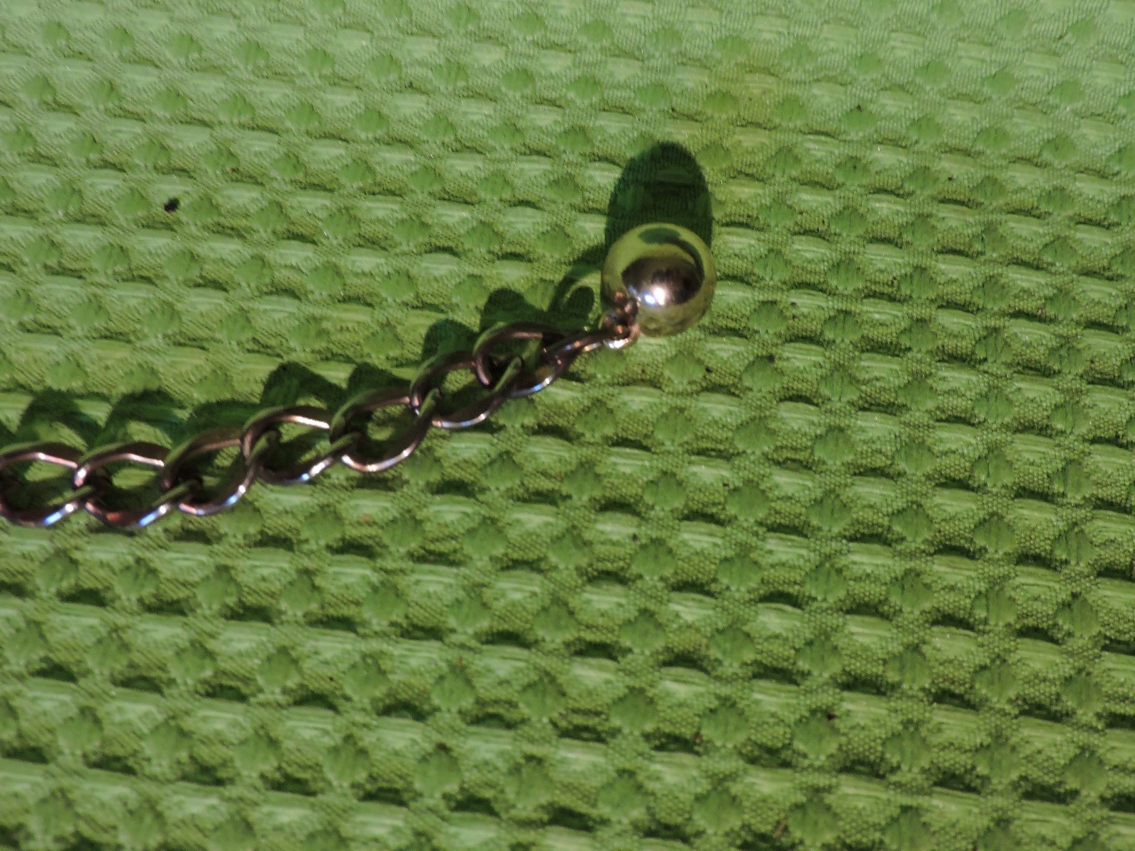 VINTAGE GOLD TONE THICK SWA* BLING*  CHAIN LINK BELT