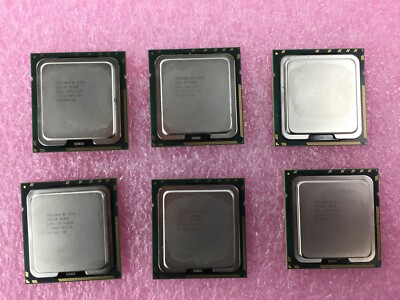 Lot of (6) Intel Xeon E5540 SLBF6 2.53GHz LGA1366 Quad Core Server Processor