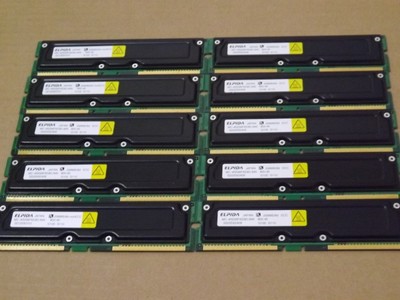512mb 2x 256mb Rambus PC800 Elpida MC-4R256FKE8D-845
