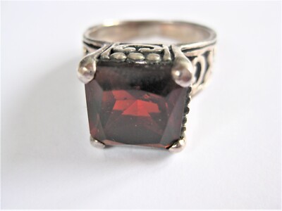 Ring Silber 925 mit Granat, 7,2 g