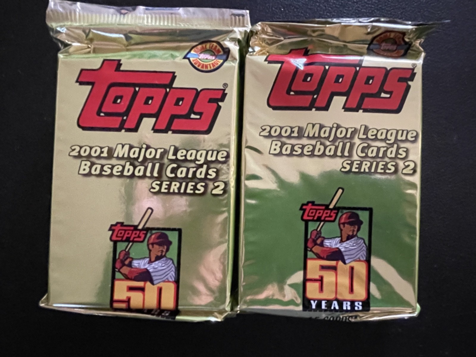 2001 Topps 50 Years Series 2 Baseball 45 Cards Per Pack Lot Of 2 #23