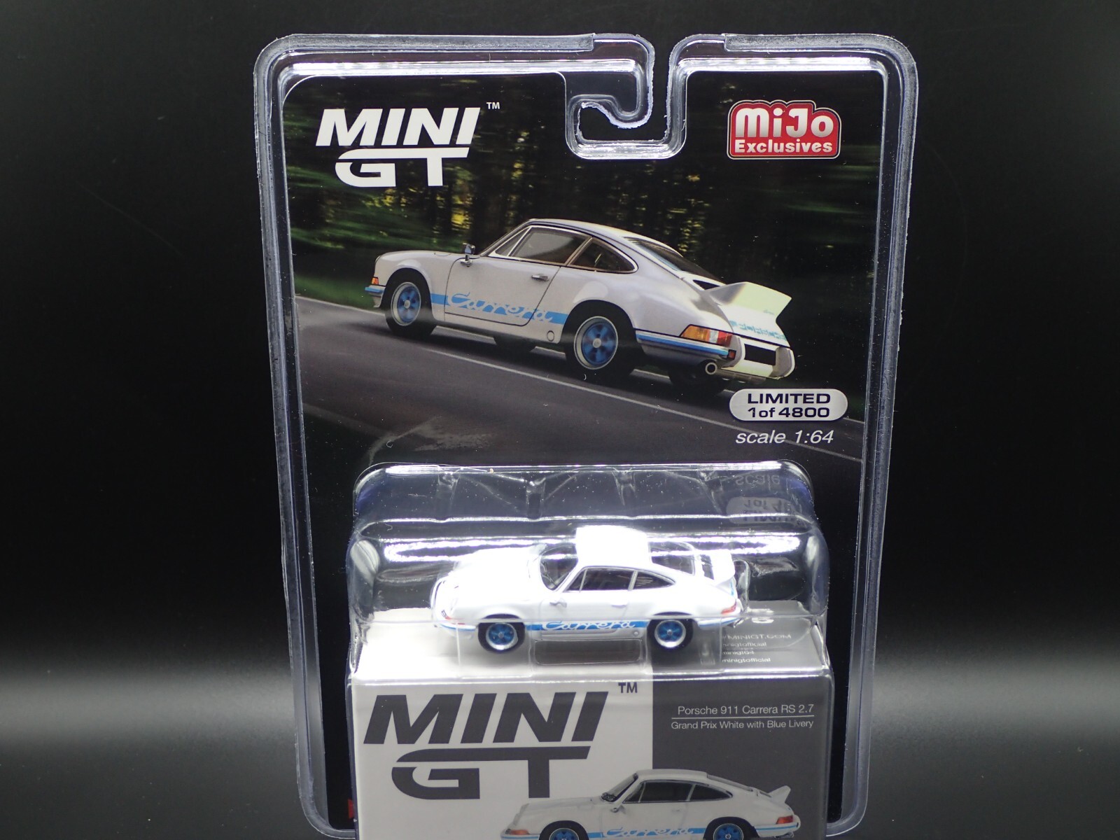 2025 MINI GT PORSCHE 911 CARRERA RS 2.7 GRAND PRIX BLUE MIJO