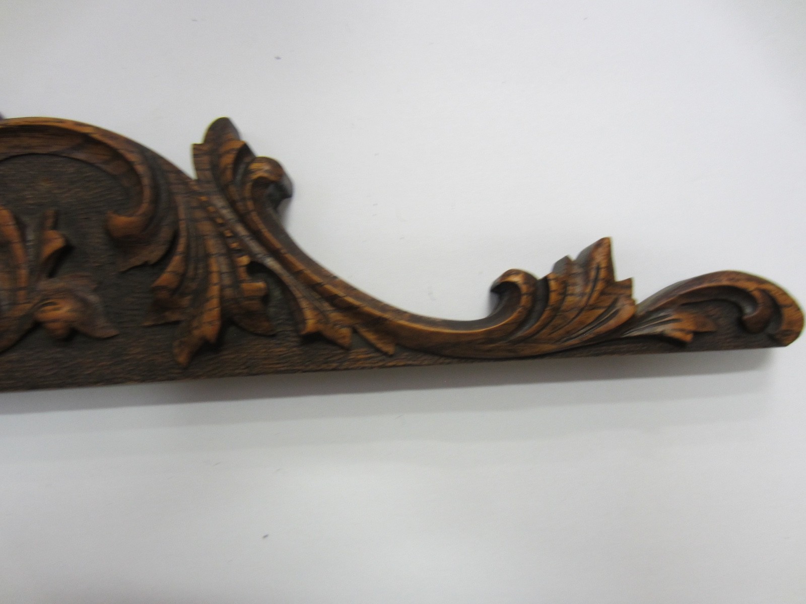 CARVED  PEDIMENT- ANTIQUE
