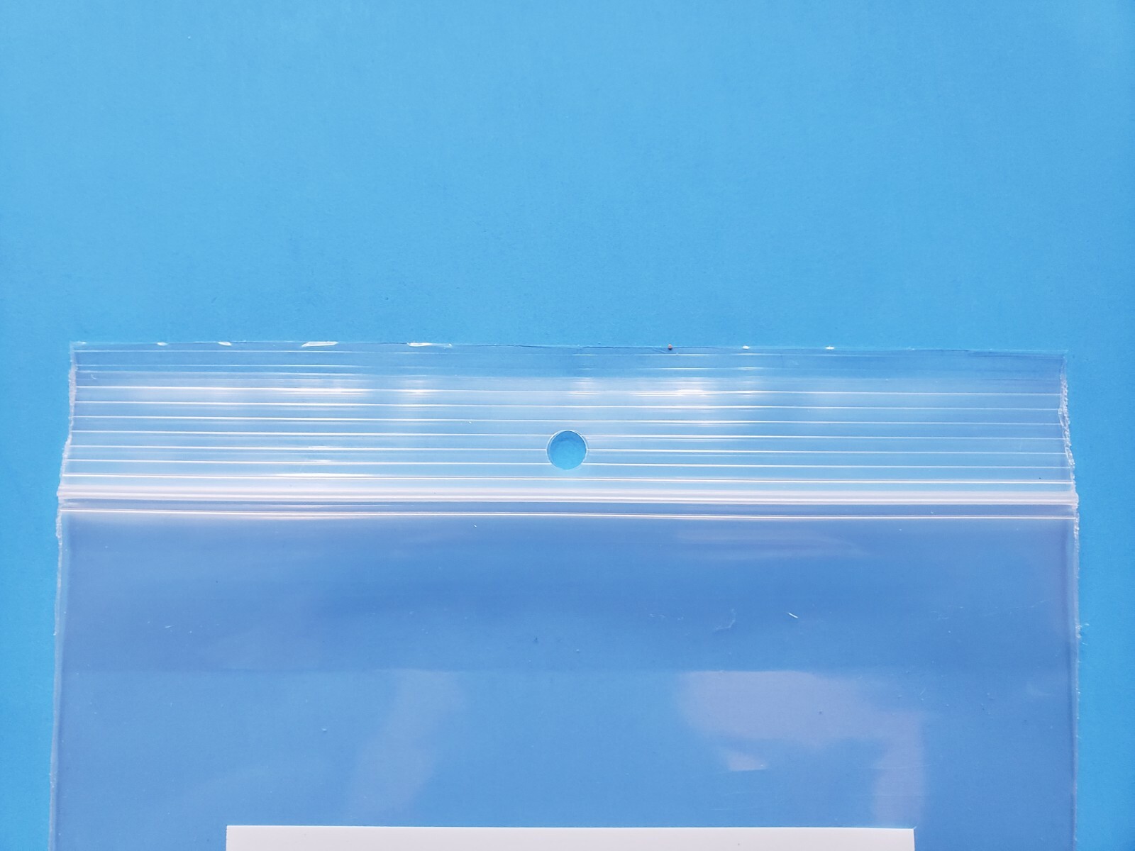 RECLOSABLE ZIP SEAL PARTS BAG PLASTIC HEAVY DUTY 4MIL LOCK HANG HOLE WHITE BLOCK