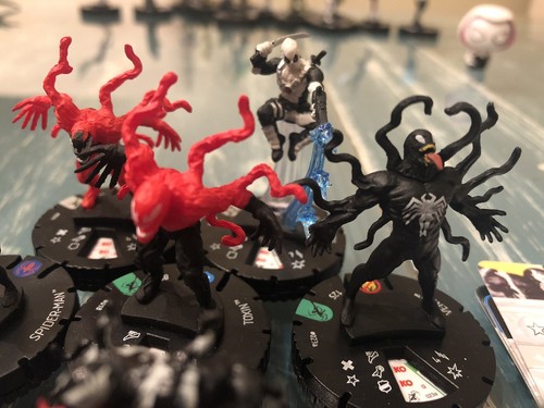 Marvel Heroclix Venom Carnage Symbiote 8 Figure Lot #032 See Description