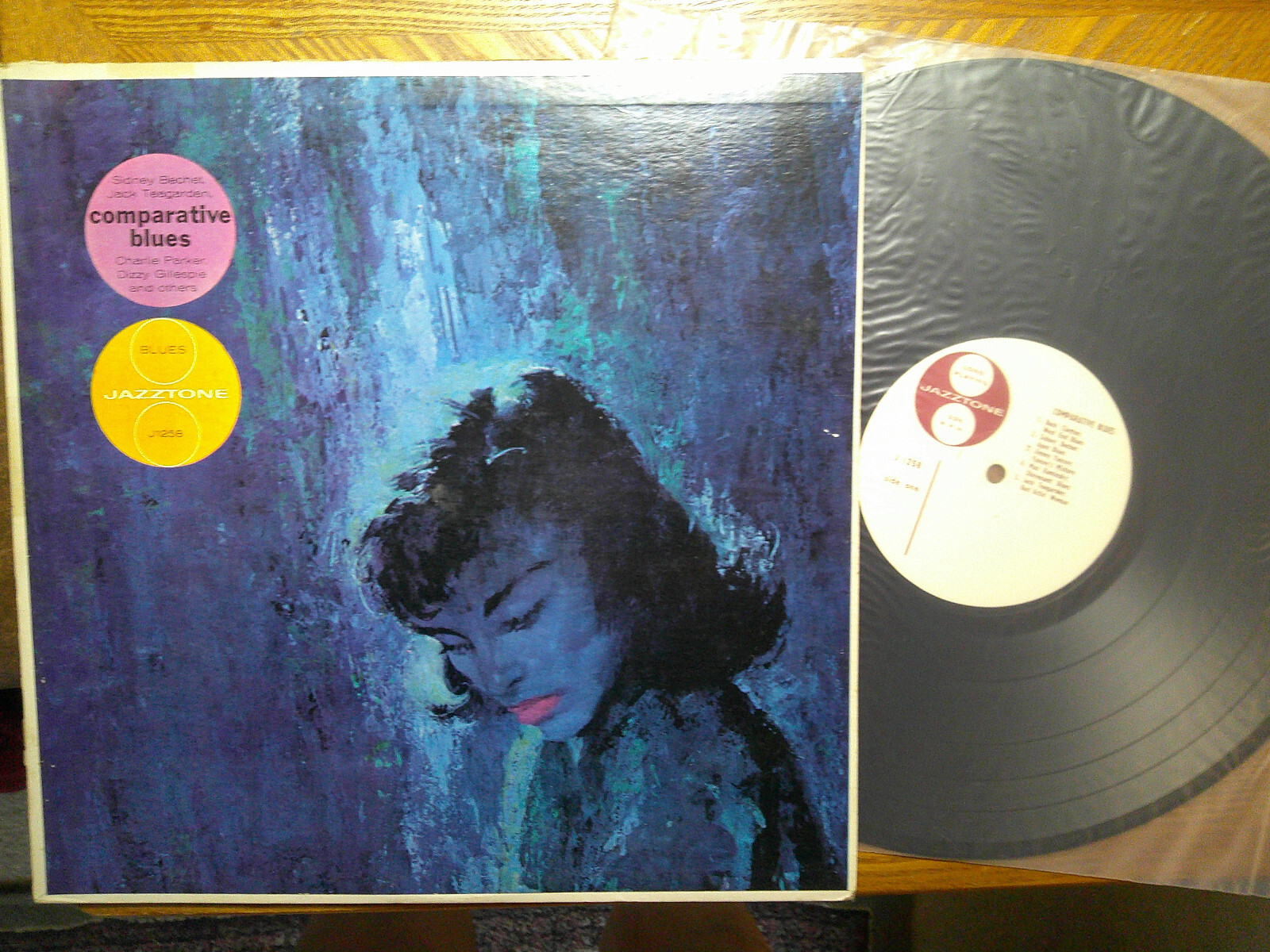 JAZZTONE LP RECORD J 1258/VARIOUS/COMPARATIVE BLUES/PARKER