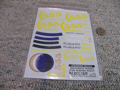 Colorado Decals Carpena decals 1/18 1829 Different marks for Subaru Rally G68