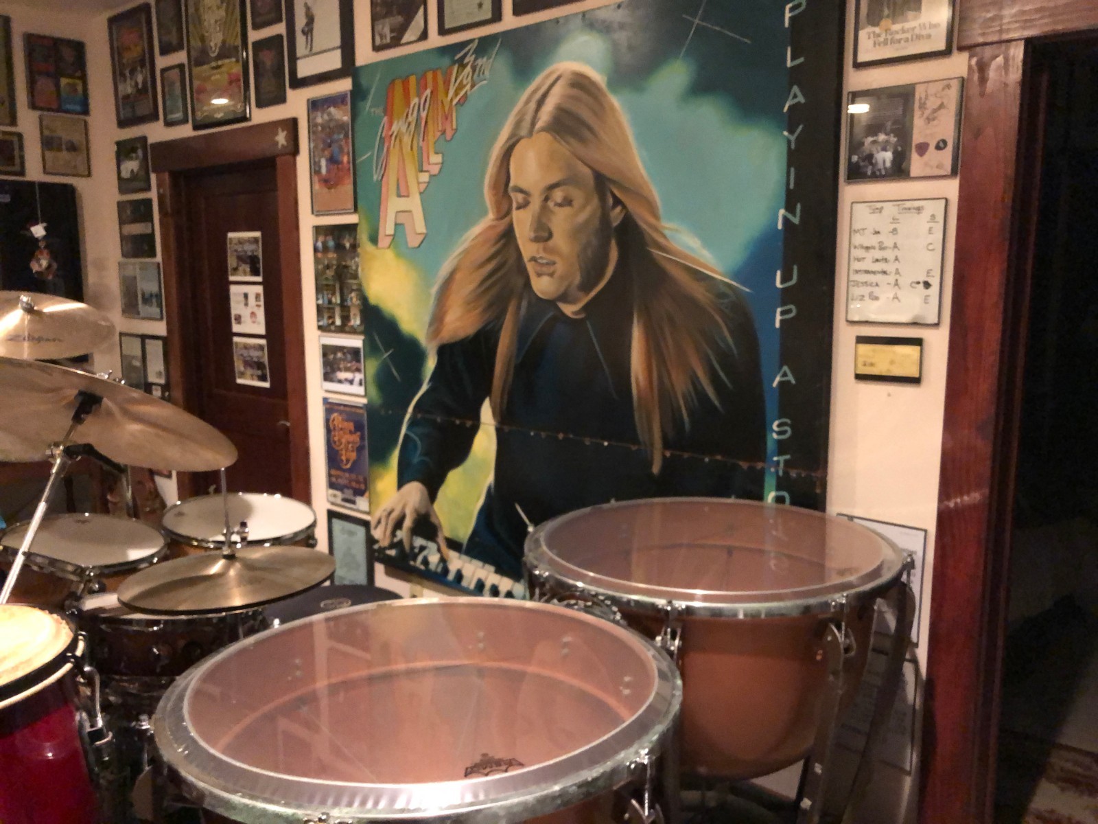 Gregg Allman Band Painting from Peaches Records N Tapes Atlanta Ga