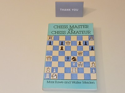 Chess Master vs. Chess Amateur by Max Euwe & Walter Meiden (Book) LN
