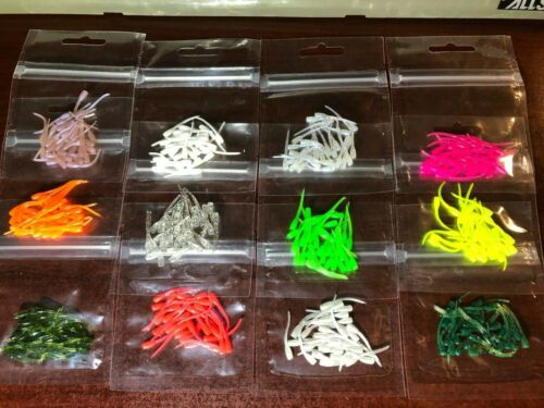 Soft Plastic Baits - Crappie - Panfish - Scented - 25 Count - 1-1/8" Ice Wiggler