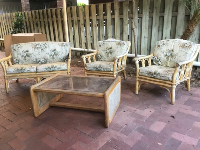 Cane outdoor set | Outdoor Dining Furniture | Gumtree Australia Charles