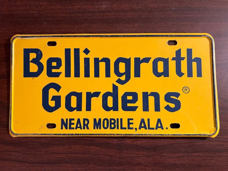 Bellingrath Gardens Mobile Alabama Vintage License Plate