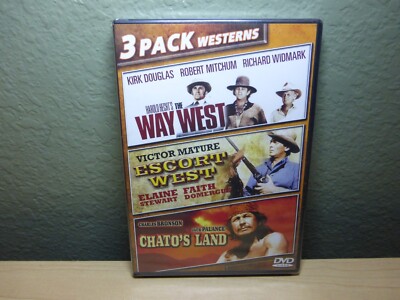 Guns & Outlaws: The Way West/Escort West/Chato's Land (DVD) MGM Brand New
