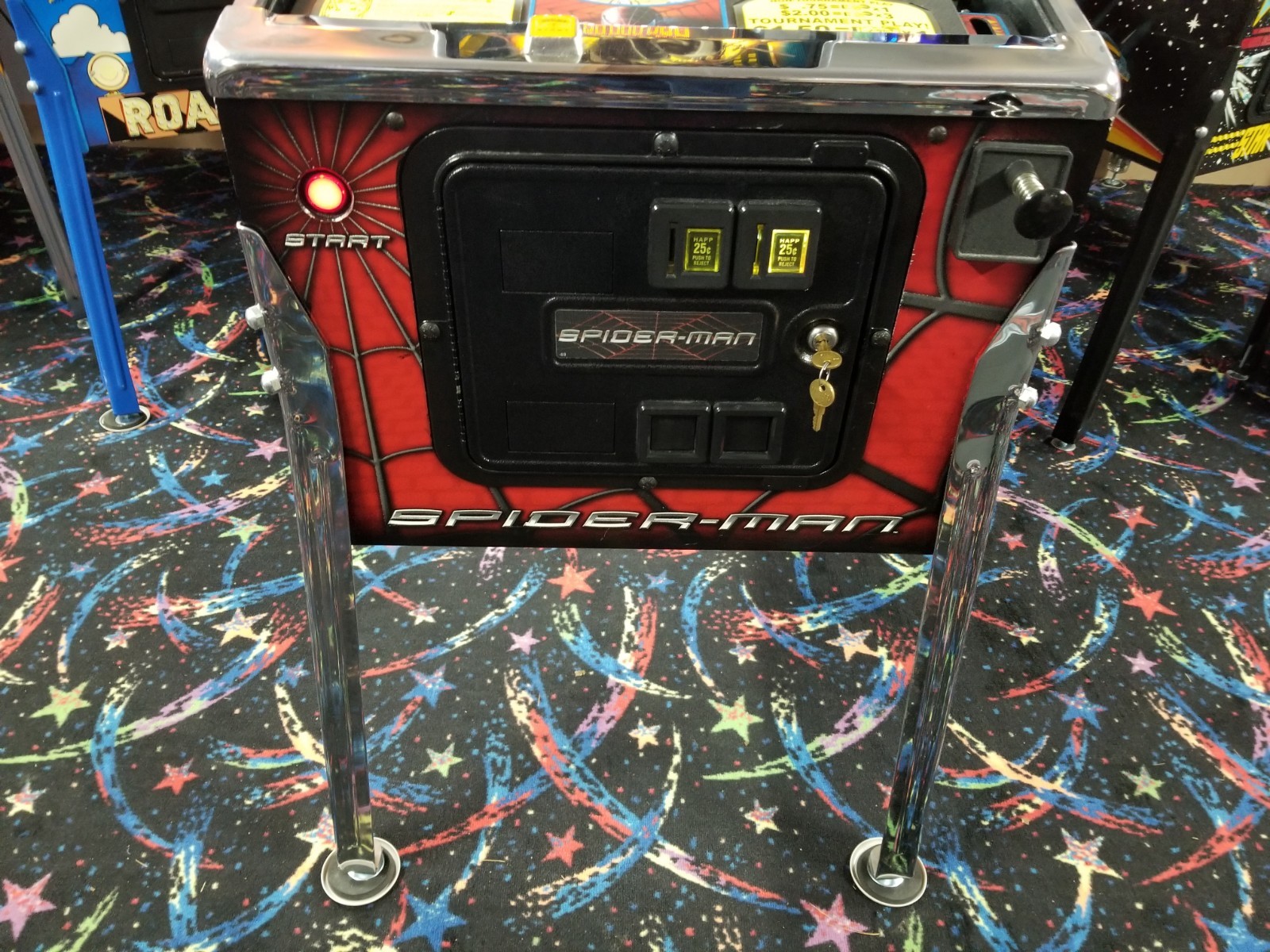 2007 Stern Black Spiderman Pinball Machine - Limited Edition