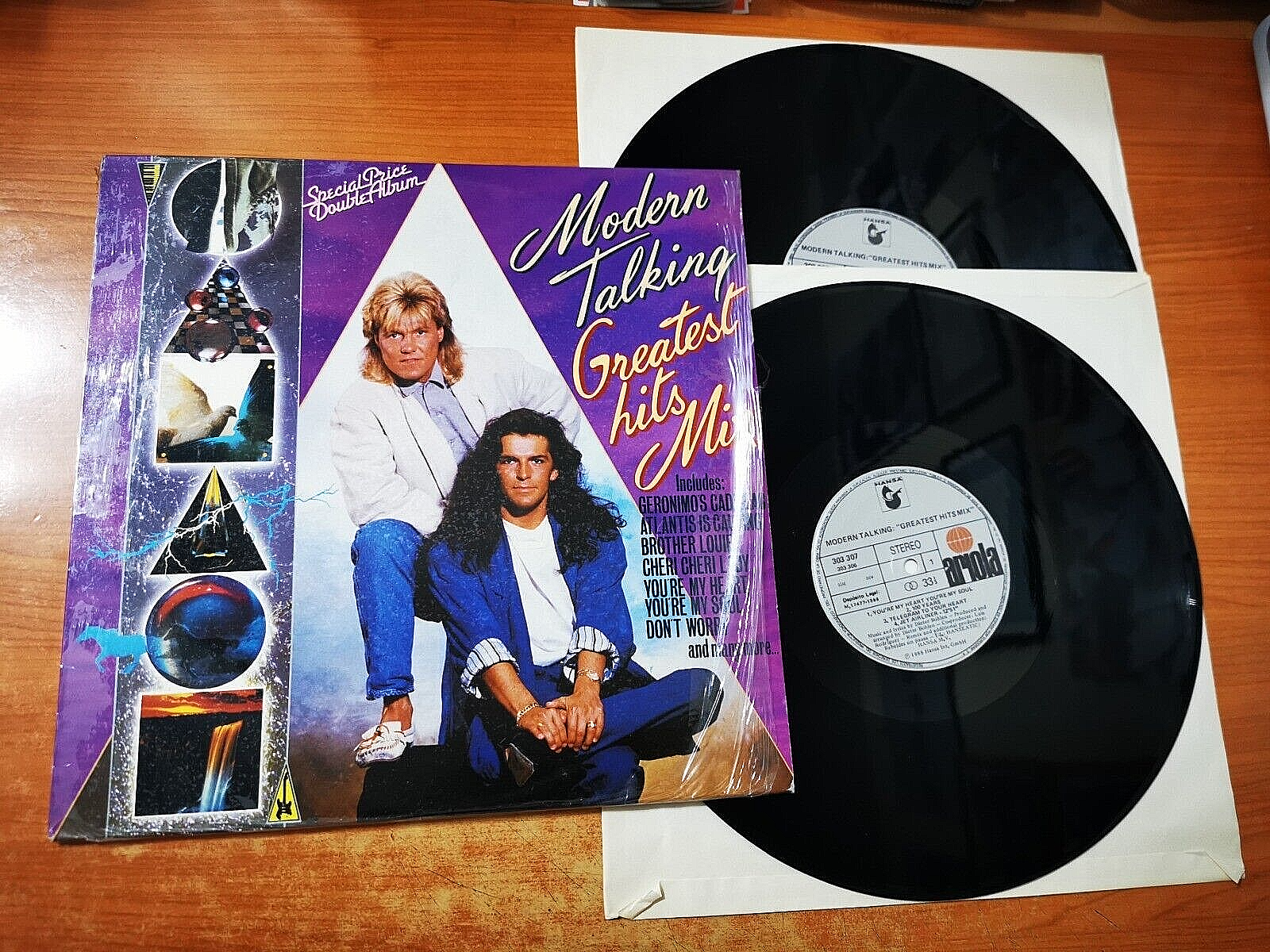 MODERN TALKING Greatest Hits Mix SPAIN 2 LP VINYL ULTRA RARE
