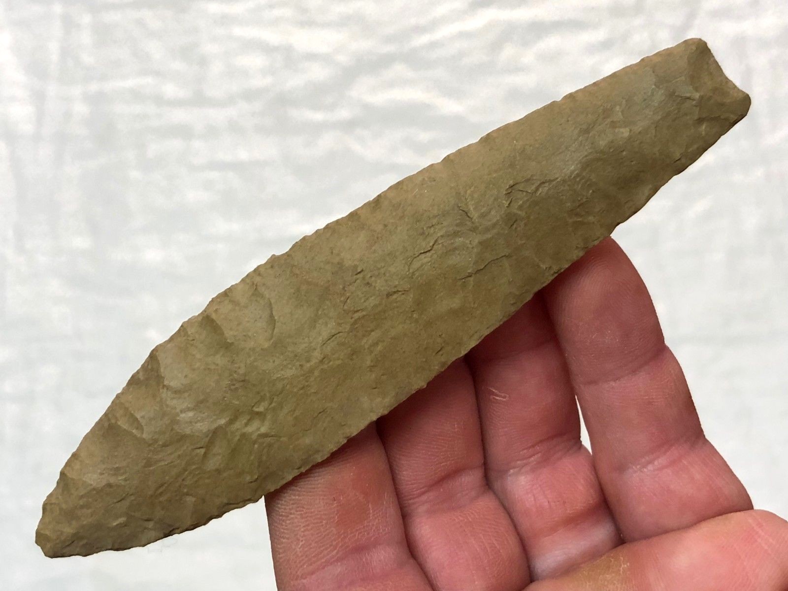 EXCEPTIONAL PALEO AGATE BASIN ANDREW CO., MO. AUTHENTIC ARROWHEAD ARTIFACT LM3