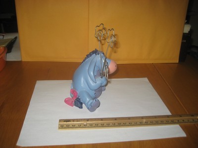 Disney Eeyore Figurine Picture/Photo/Card Holder Adorable