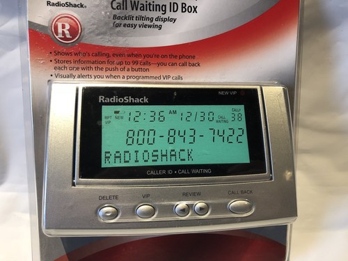 Radio Shack 43-3903 Advanced Caller ID/Call Waiting Backlit Tilting Display
