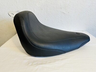 Mustang Wide Tripper Solo Seat Black for Harley-Davidson FLS/S, FXS 11-17