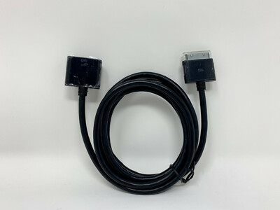 NEW 30 Pin 5 Ft Black Dock Extender Extension Cable For iPhone and iPad (3295)