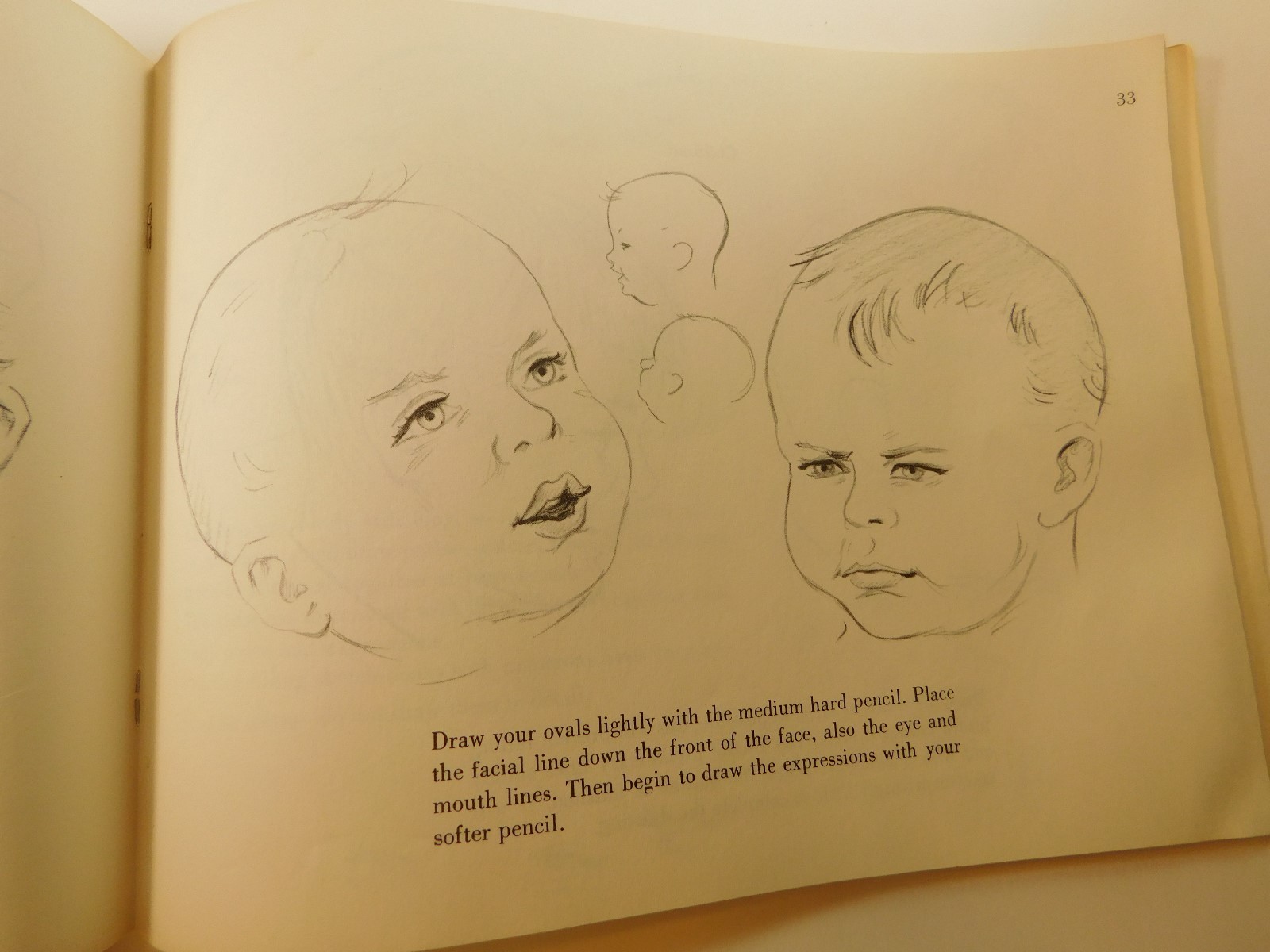 DRAWING FACES AND EXPRESSIONS 1958 VICTOR PERARDS