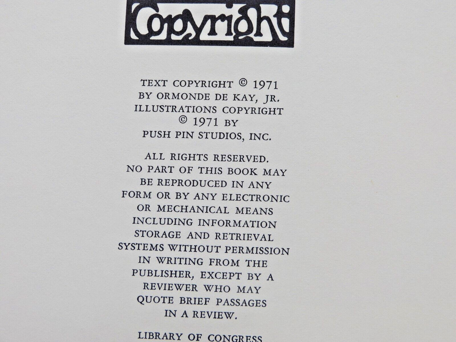 "Rimes De La Mere Oie" (Mother Goose) 1971. 1st Edition.