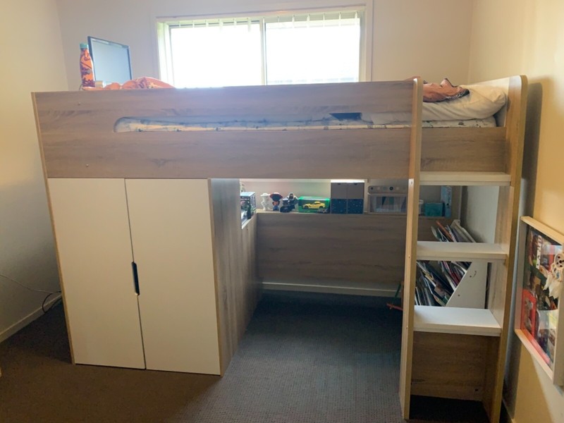 cabin king single loft bed