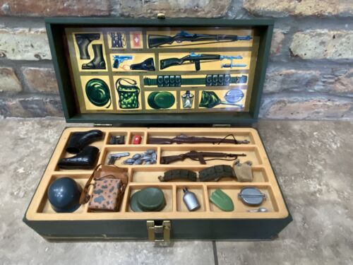 Vintage 1960s GI JOE Foot Locker w/Contents Nearly Complete Vintage 1960s GI JOE Foot Locker w/Contents Nearly Complete