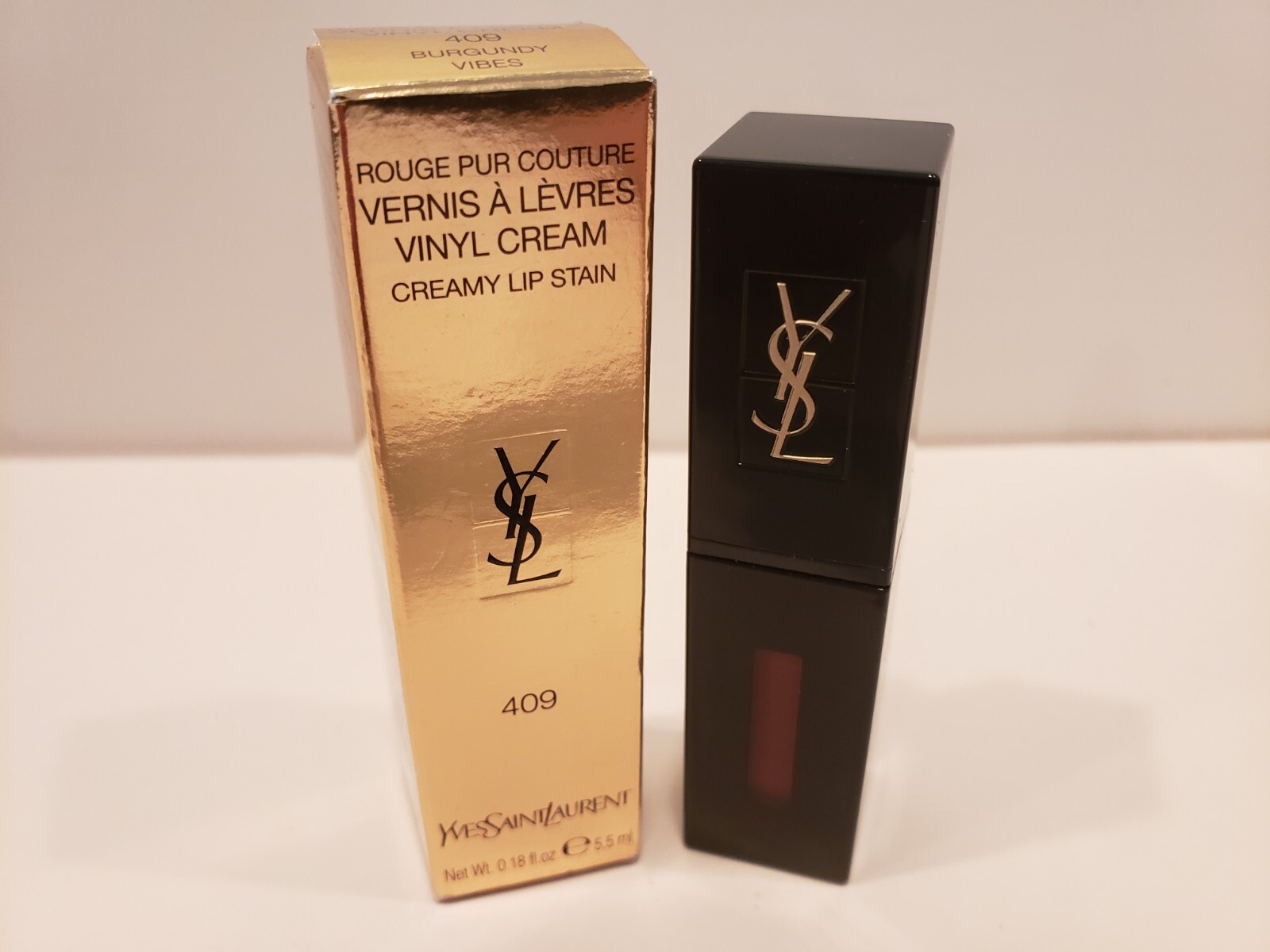 Yves Burgundy Vibes Ysl Yves Saint Laurent YSL Vinyl Cream Lip