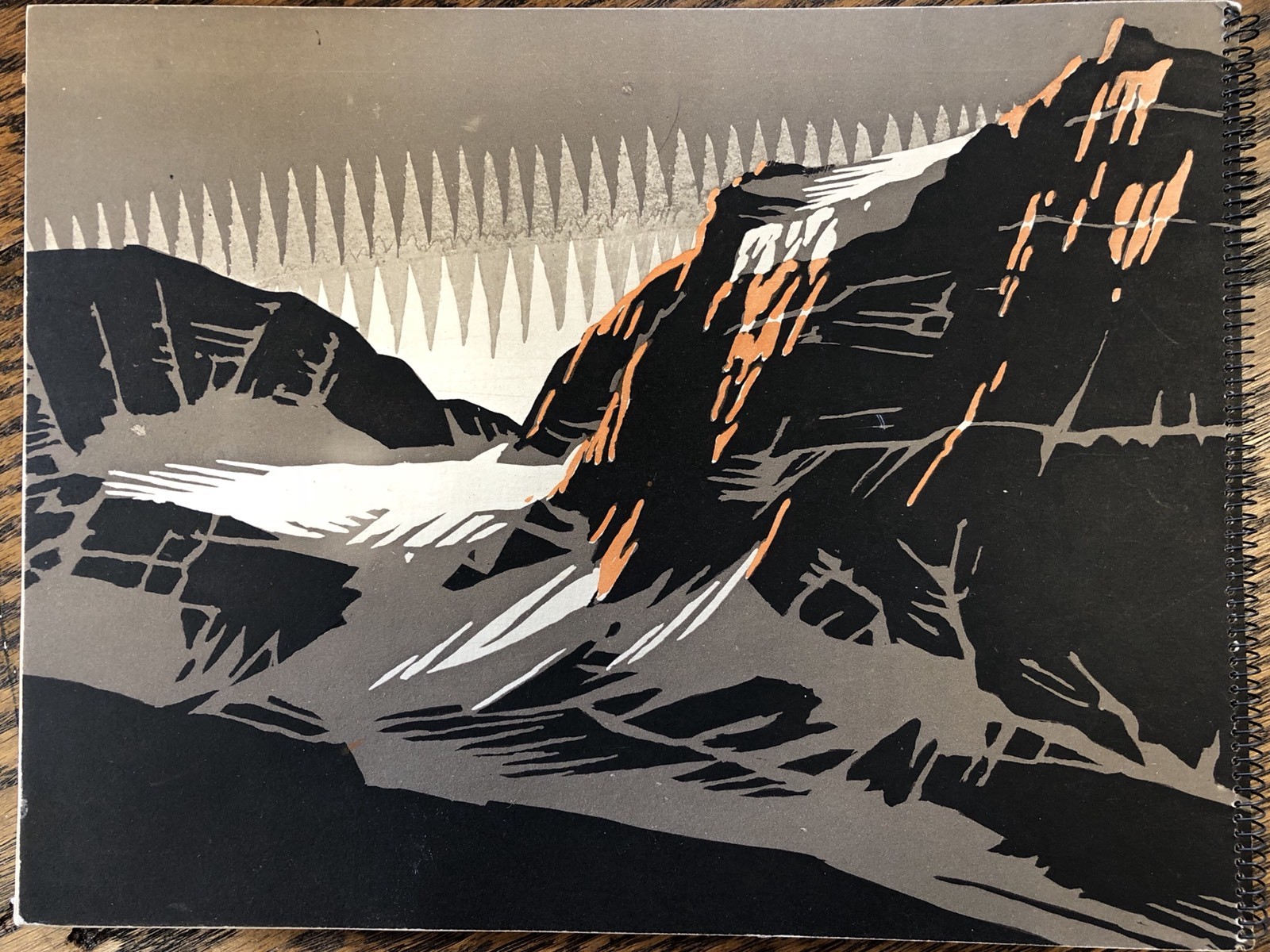 Art Deco Canadian Rockies Byron Harmon Trains Banff Lake Louise