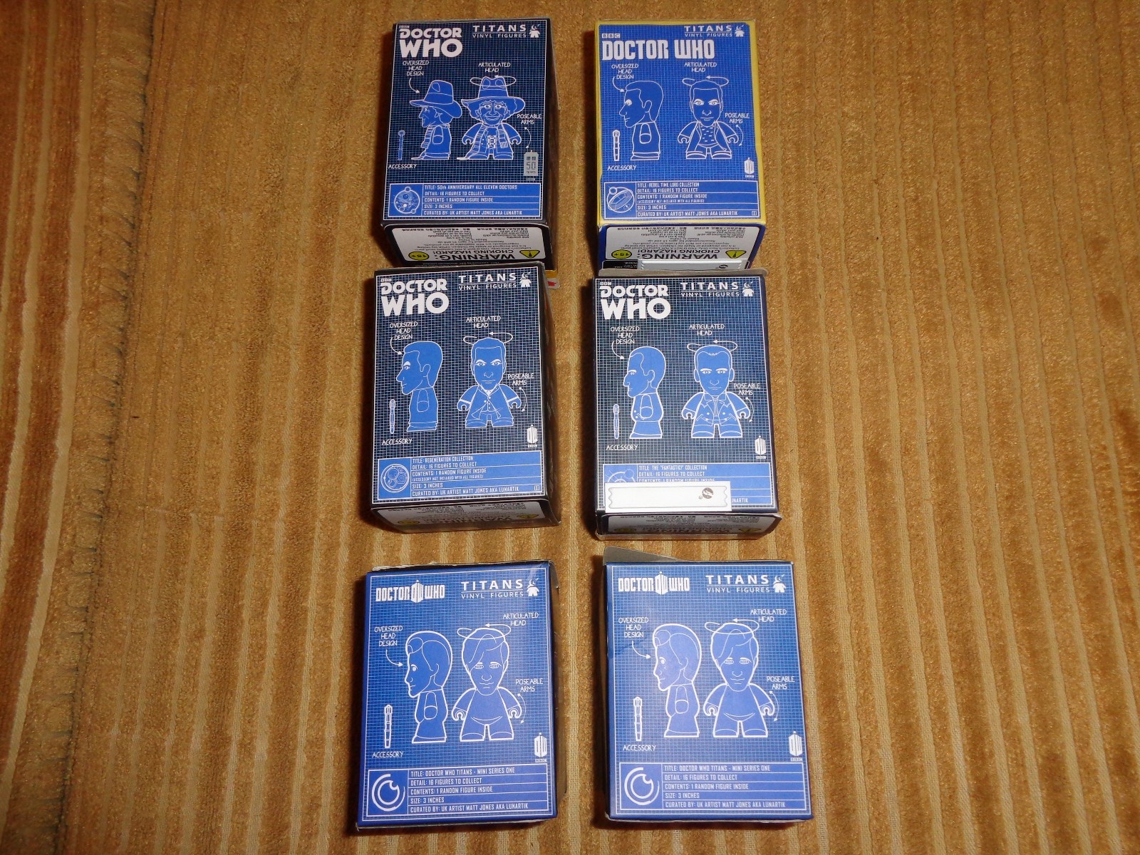 Doctor Who Vinyl Figures Mystery Packs Quantity Six New