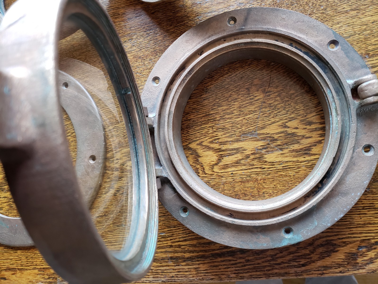 Vintage Ships 2 Port Hole Nautical Brass Antique Boat Marine Maritime lot